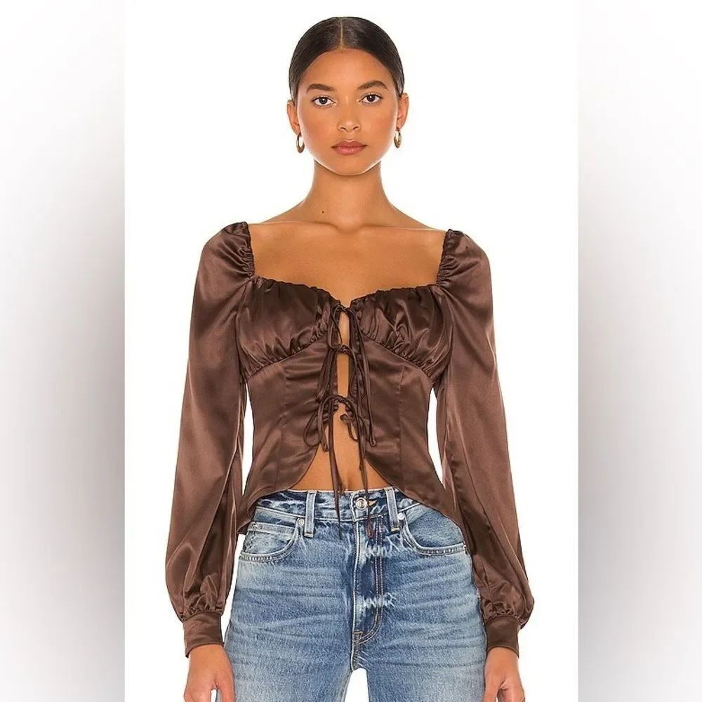 Majorelle Waldorf Top in Chocolate Brown